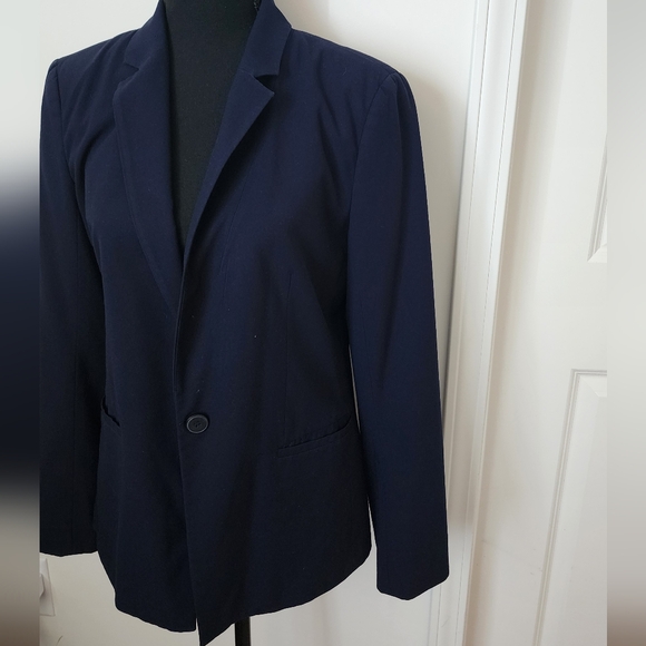 LOFT Blazer Navy Womens Size 4 - Picture 2 of 10